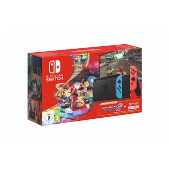 Consola Nintendo Switch Azul /Rojo Neon Mario Kart 8 + 3 Meses de Nintendo Switch Online Consola - Los precios | Fnac