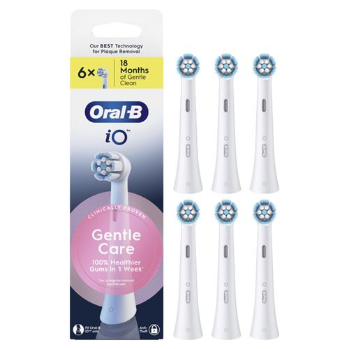 Pack 6 Cabezales De Recambio Para Cepillo Eléctrico Oral-b Io Gentle Care