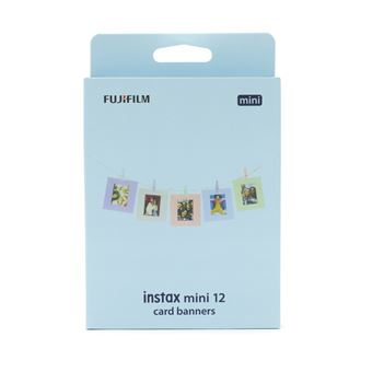 Banners de tarjetas para Fujifilm Instax Mini 12