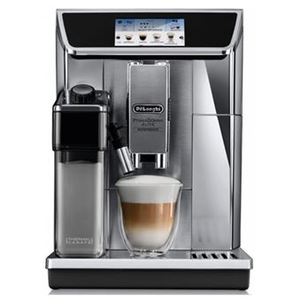 Cafetera Superautomática De'Longhi PrimaDonna Elite Experience ECAM650.85.MS con Molinillo incorporado, 1450 W, pantalla táctil Plateado/Negro