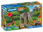 Playmobil animals & friends elefante con cuidador