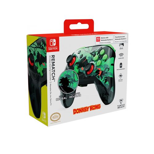 Mando Inalámbrico Turtle Beach Rematch Donkey Kong Reveal Para Nintendo Switch