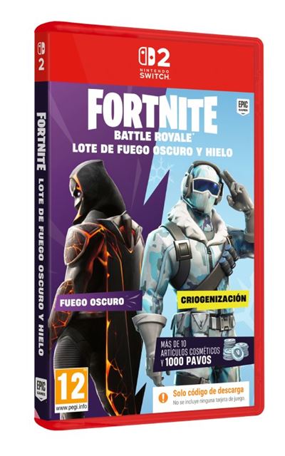 Fornite Lote De Fuego Oscuro Y Hielo Nintendo Switch 2 - Código De Descarga