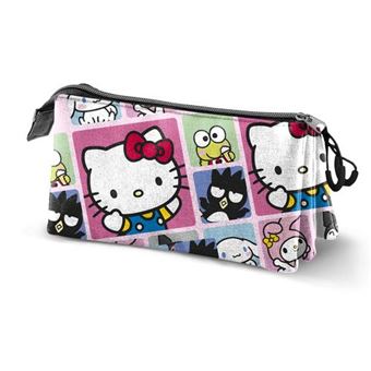 Estuche Portatodo Triple Sanrio Hello Kitty Panels Multicolor - 1