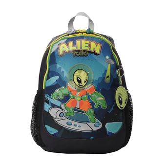 Mochila infantil Totto Alien Cosmic M - 1
