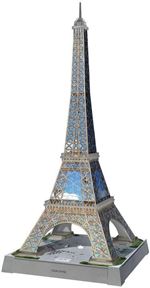 Puzzle 3d torre eiffel led 243 piezas