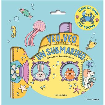Veo, veo. ¡Un submarino! Libro de baño