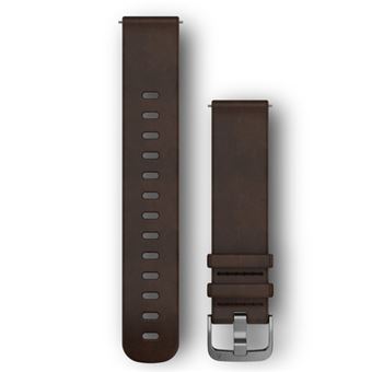 Correa de cuero 20 mm Garmin Marrón para Vivomove HR