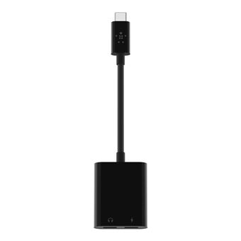 Adaptador de carga USB-C a Jack y USB-C de Belkin (negro) - Cable