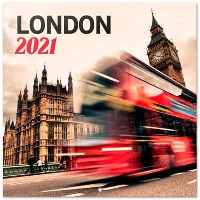 Calendario De Pared erik 2021 london color londres 30x30 cm 30