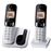 Teléfono inalámbrico Panasonic KX-TGC252SPS Dúo Negro