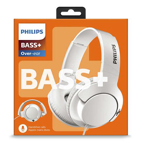 AURICULAR PHILIPS SHL3060 POWERFUL BASS BLANCO