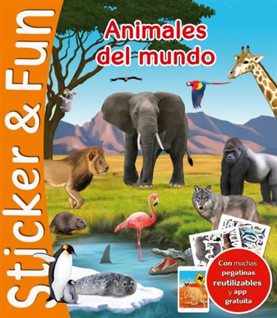 Libro de pegatinas reutilizables – World Animals Stickers