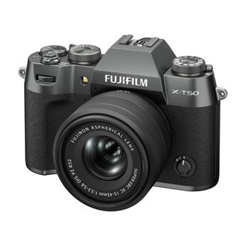 Cámara EVIL Fujifilm X-T50 Charcoal plata + XC 15-45mm f/3.5-5.6 OIS PZ Kit