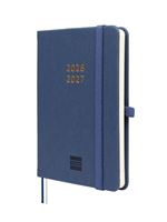 Agenda 18 Meses Finocam Minimal Jul 2026 Dic 2027 M3 100x150 Mm Semana Vista Horizontal Azul Internacional