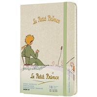 Agenda Moleskine 2020/2021 semana vista pocket tapa dura tela El Principito blanco - Ed Limitada