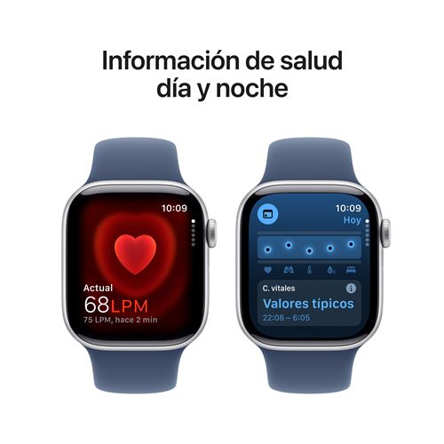 Apple Watch Series 10 GPS 42mm Caja Aluminio Plata y Correa