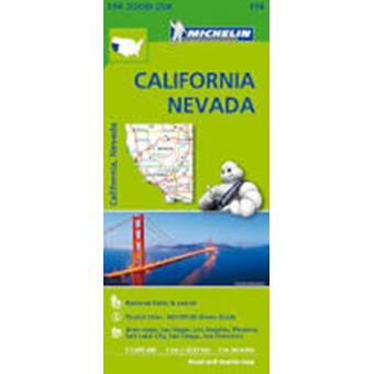 Mapa Zoom USA California - Nevada - 1