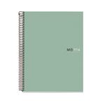 Cuaderno A4 Miquelrius Aqua Cuadrícula 5mm Verde