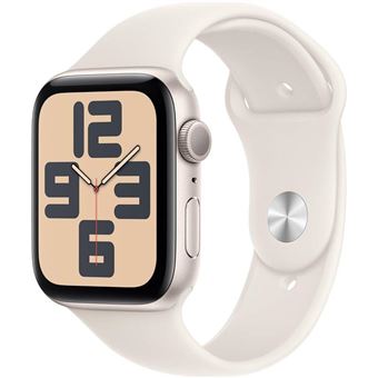 Apple Watch SE GPS 44mm Caja Aluminio Blanco estrella y Correa deportiva Blanco estrella - Tamaño S/M - 1