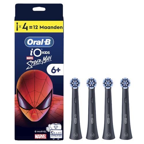 Pack 4 Cabezales De Recambio Para Cepillo Eléctrico Oral-b Io Kids 6+ Spiderman