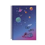 Cuaderno Coolpack Espiral A4 100 Hojas Cuadrícula Stitch Black Chill