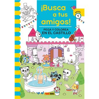 Busca A Tus Amigos En El Castillo Pega Y Colorea