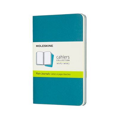 Set 3 cuadernos Moleskine Cahier Journals P liso azul enérgico