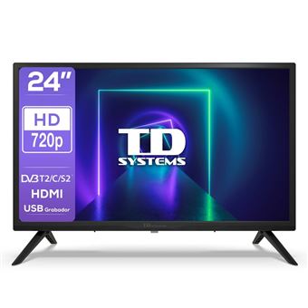 TD Systems - Smart TV 24 Pulgadas Led HD, televisor Hey Google
