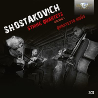 Chostakovitch Quatuors À cordes vol. 1. quartetto noûs. shostakovich string quartets vol.1 2