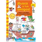 Busca A Tus Amigos En Un Barco Pirata Pega Y Colorea