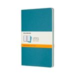 Set 3 Cuadernos Moleskine Cahier Journals L Rayas Azul Enérgico