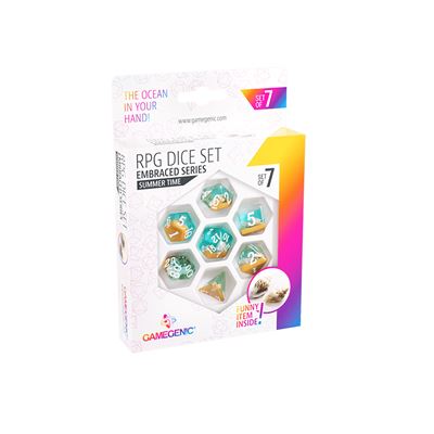 Juego de mesa summer time rpg dice set (7pcs)