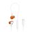 Auriculares deportivos JBL Endurance Run 3 USB-C Blanco y Naranja