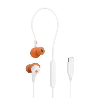 Auriculares deportivos JBL Endurance Run 3 USB-C Blanco y Naranja