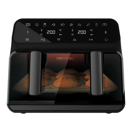 Freidora De Aire Digital Cecotec Cecofry Advance 9000 Window 9l Negro