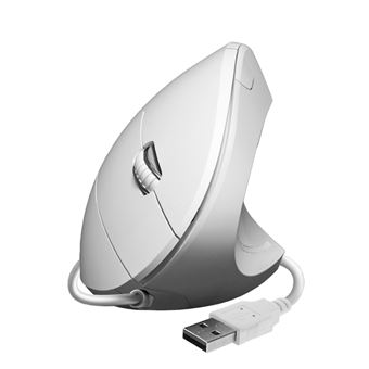 Ratón con cable Subblim Glide vertical Ergo Wired Blanco