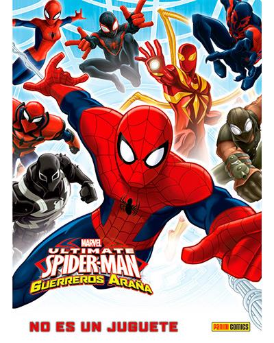 Ultimate Spiderman. Guerreros araña. no es un juguete tapa dura marvel kids man.