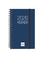 Agenda Finocam Espiral Basics Opaque Ene-dic 2026 E3 - 79x127 Mm Semana Vista Horizontal Azul Español