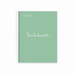 Cuaderno A4 Miquelrius Emotions Cuadrícula 5mm Menta