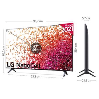 TV LED 43'' LG NanoCell 43NANO756PA 4K UHD HDR Smart TV - TV LED - Los  mejores precios