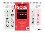 Calendario Pared Números Grandes Finocam Neutro Ene-dic 2026 L - 430x310 Mm Mes Vista Catalán