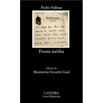 Poesía inédita. Pedro Salinas