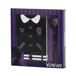 Caja Regalo Con Diario Y Bolígrafo Fashion Wednesday Miércoles Varsity Negro