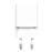 Cargador de red T'nB USB-C + USB-A GaN Power Delivery 30W Blanco
