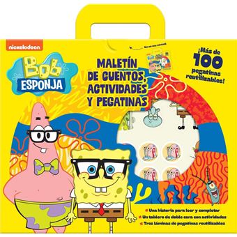 Bob Esponja Maletin De Cuentos Actividades Y Pegatinas
