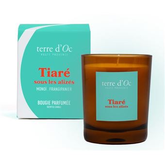 Vela aromática Tiare bajo los vientos Alisios 180 gr Nature et decouvertes - 1