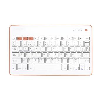 Teclado Bluetooth SilverHT Wireless KB Blanco - Melocotón
