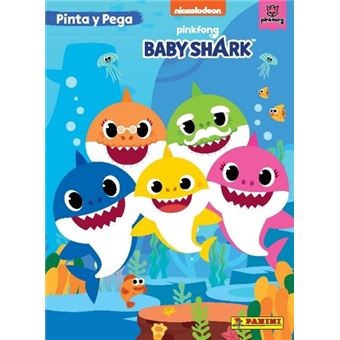 Baby shark pinta y pega