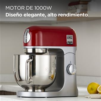 Robot de cocina - Kenwood kMix KMX750RD, Amasadora de repostería, 1000 W,  Bol de 5L, Rojo - Comprar en Fnac
